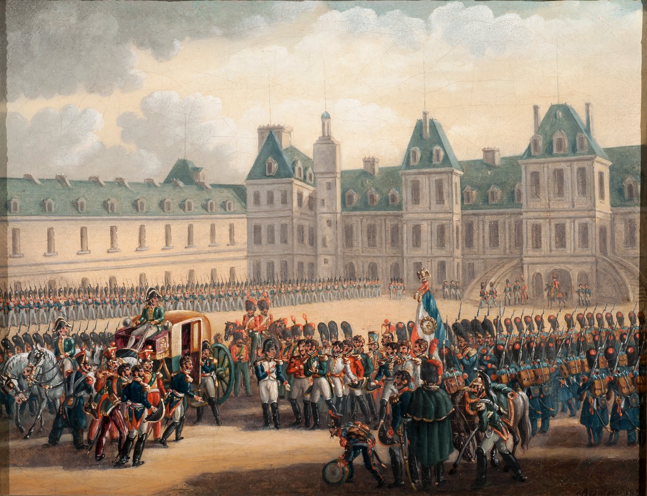 Les adieux de Napoléon à Fontainebleau, 20 avril 1814, 1835 - G. Beaufort