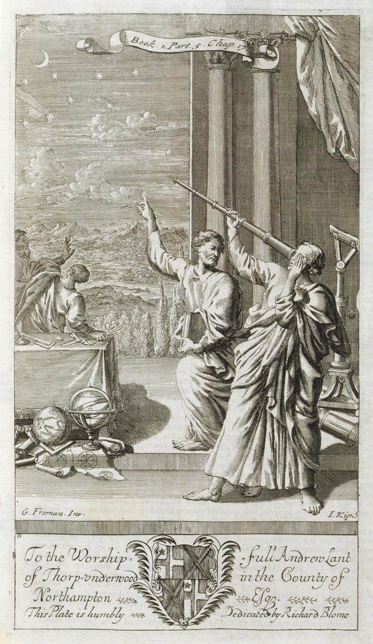 Astronome grec étudiant les étoiles, illustration du Livre 1 Partie 5 Chapitre 17 de 