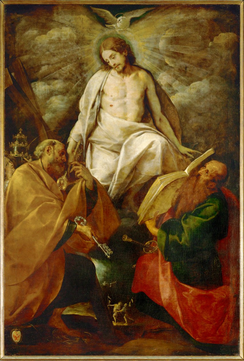 Le Christ apparaît aux saints Pierre et Paul (peinture) - G.B. & Morazzone P.(1571-1626) Crespi