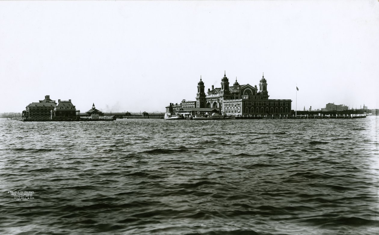 Ellis Island, port de New York, 1903 - G.P. Hall und Sohn