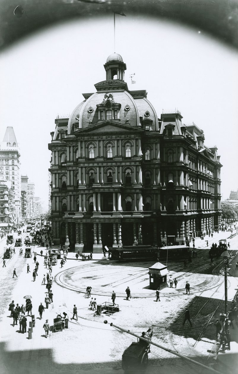 Ancien bureau de poste, Broadway et Park Row, New York, vers 1900 - G.P. Hall und Sohn