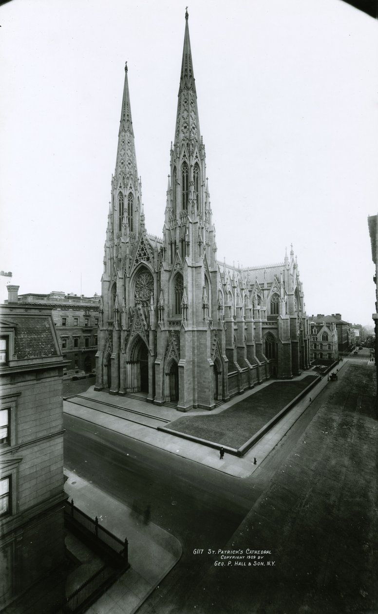 Cathédrale Saint-Patrick, Cinquième Avenue, 1909 - G.P. Hall und Sohn