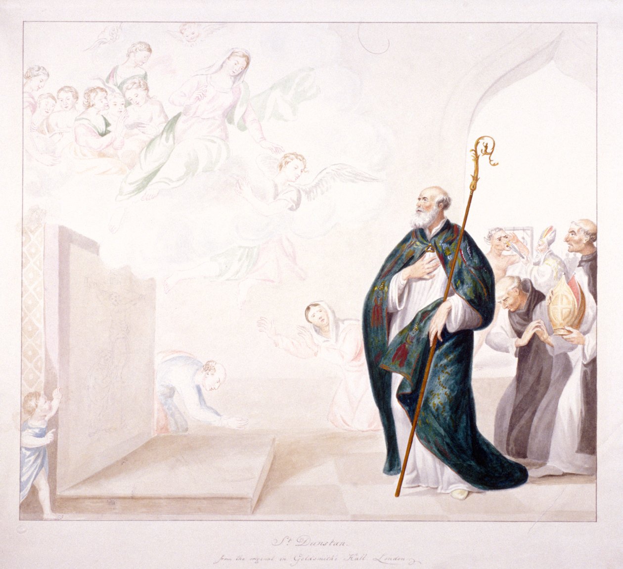 Saint Dunstan | GP Harding | Estampe d'art