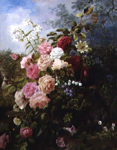 Nature morte avec roses - G.R. Barr