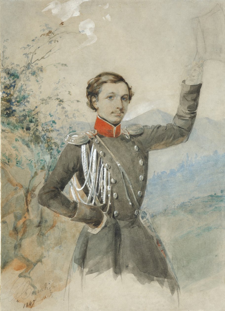 Portrait de Semyon Dmitrievich Lisanevich 1822-1877, 1847-1849 - G.V. Corradini