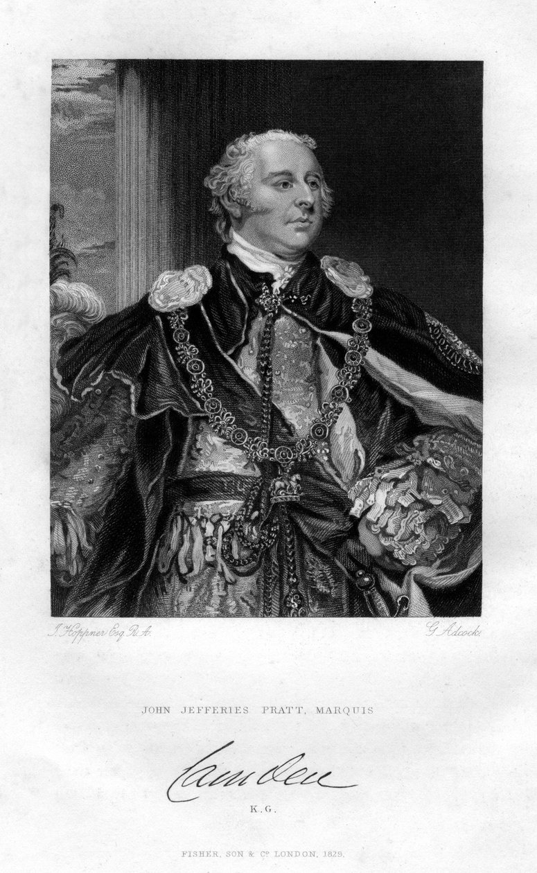 John Jeffreys Pratt, 1er marquis de Camden, 1829 - G. H. Adcock