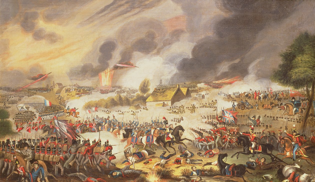 La bataille de Waterloo, 18 juin 1815, 1842 - G. Newton