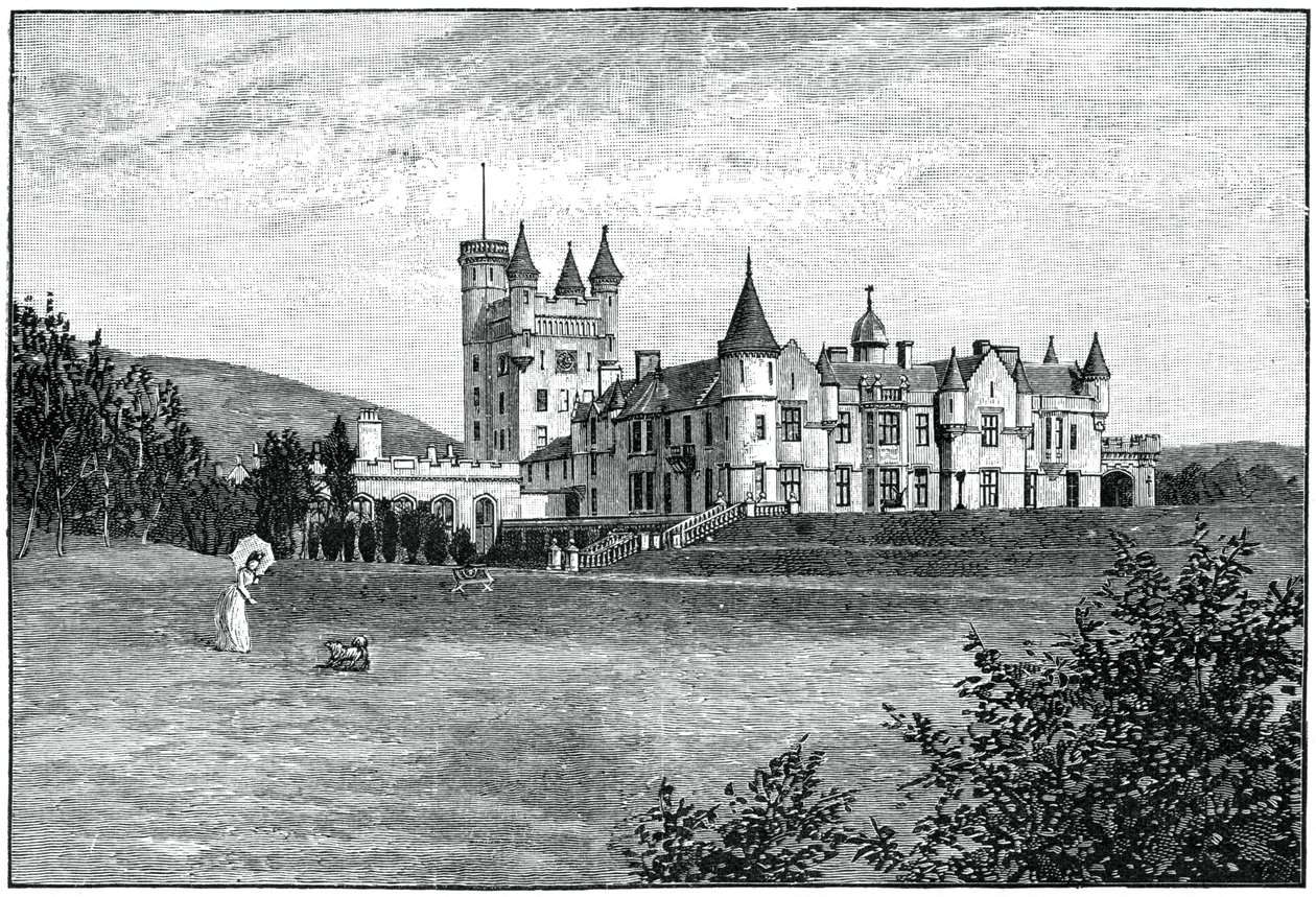 Château de Balmoral depuis le nord-ouest, Aberdeenshire, Écosse, 1900 - G. W. Wilson and Company