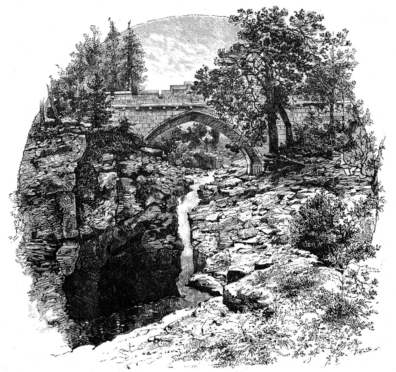 Le Linn de Dee, Aberdeenshire, Écosse, 1900 - G. W. Wilson and Company