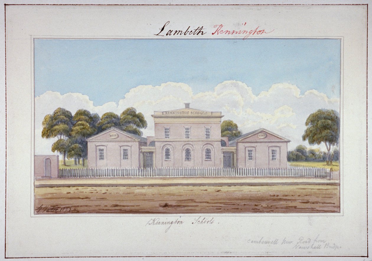 Écoles de Kennington, Camberwell New Road, Lambeth, Londres - G Yates