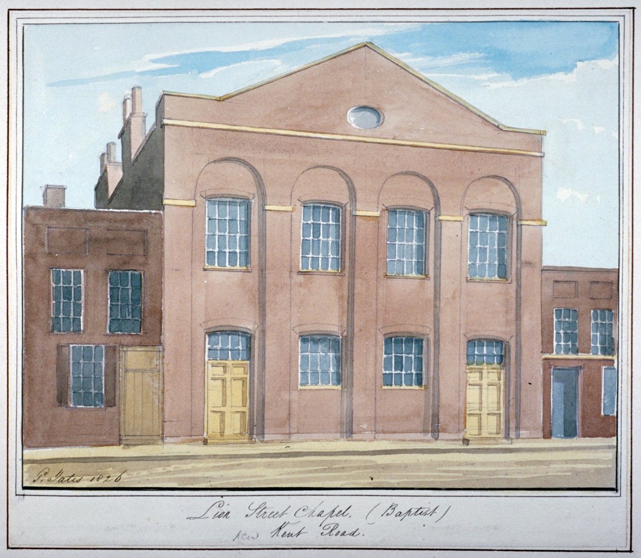 Chapelle baptiste de Lion Street, près de New Kent Road, Southwark, Londres - G Yates