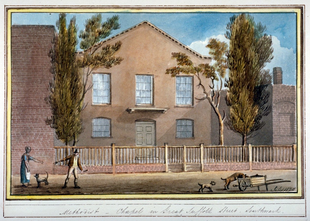 Chapelle méthodiste, Great Suffolk Street, Southwark, Londres, 1825 - G Yates