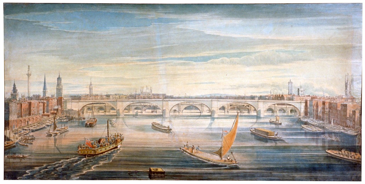 Vue du nouveau pont de Londres depuis l