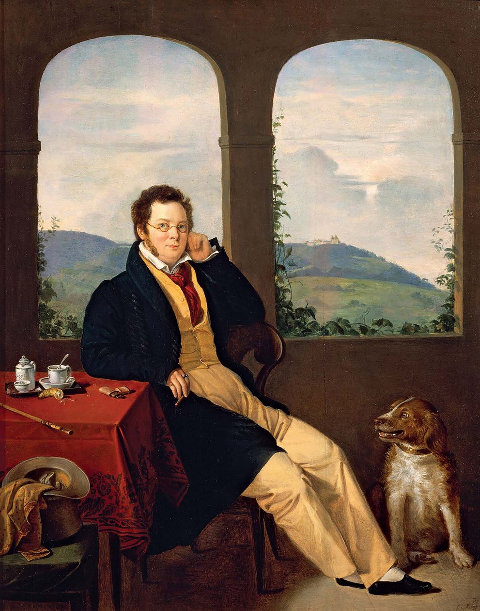 Portrait de Franz Schubert 1797-1828, 1827 - Gabor Melegh