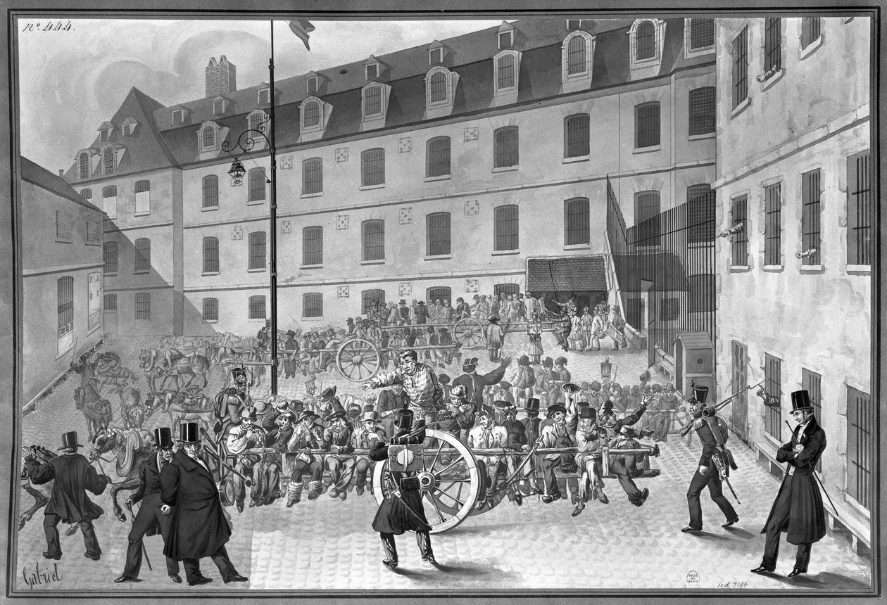 Arrivée des condamnés à Bicêtre - Gabriel Cloquemin
