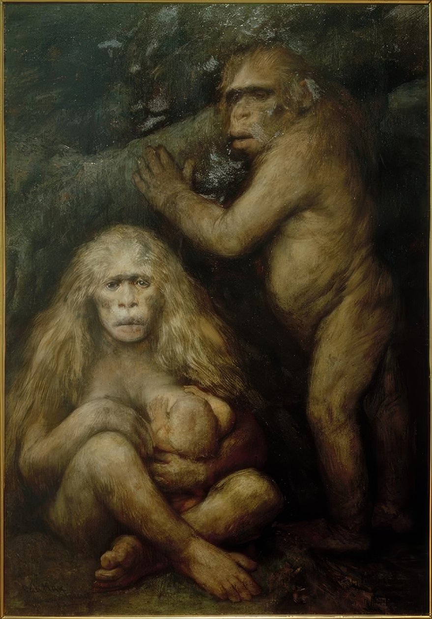 Pithécanthrope sans parole - Gabriel Cornelius Ritter von Max