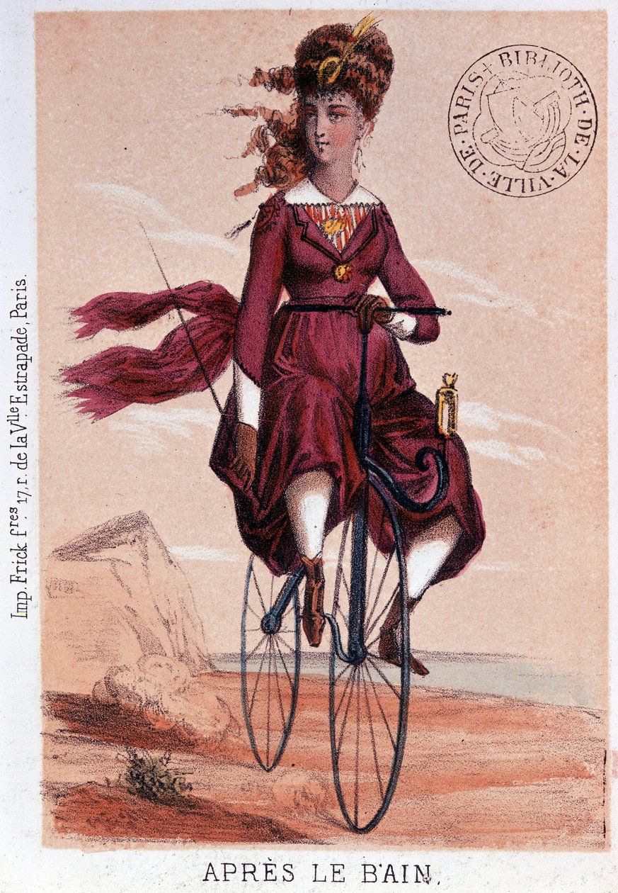 Après le bain. Lithographie de Darlinghe d