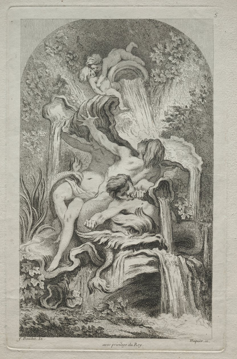 Livre des fontaines : No. 5, c. 1736 - Gabriel Huquier
