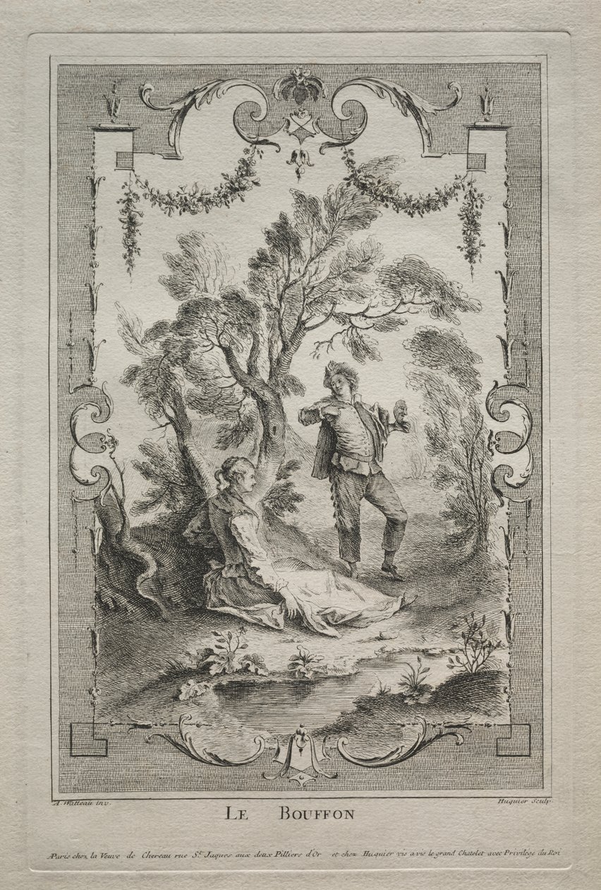 Le bouffon, arabesque - Gabriel Huquier