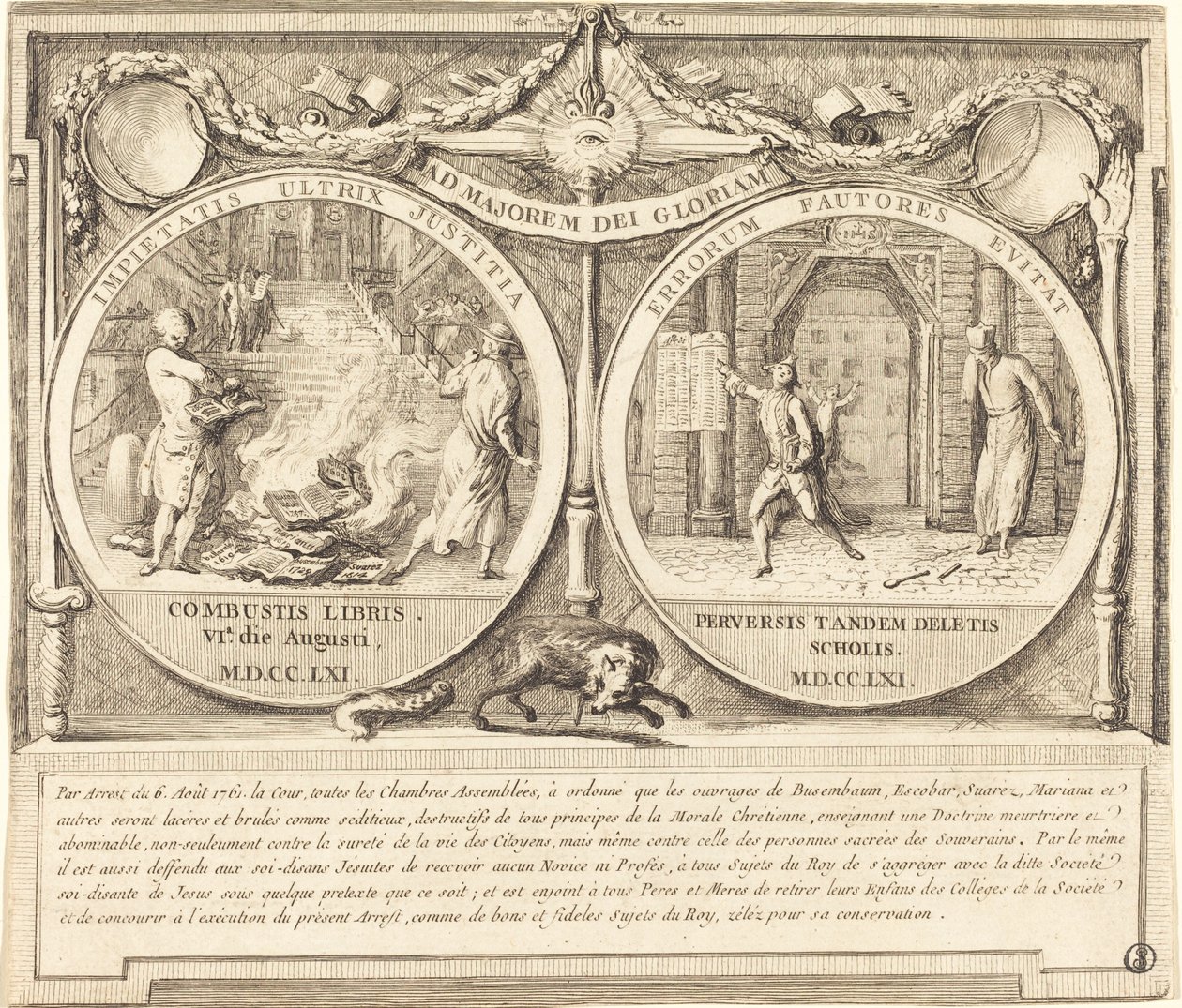 Expulsion des Jésuites - Gabriel Jacques de Saint Aubin