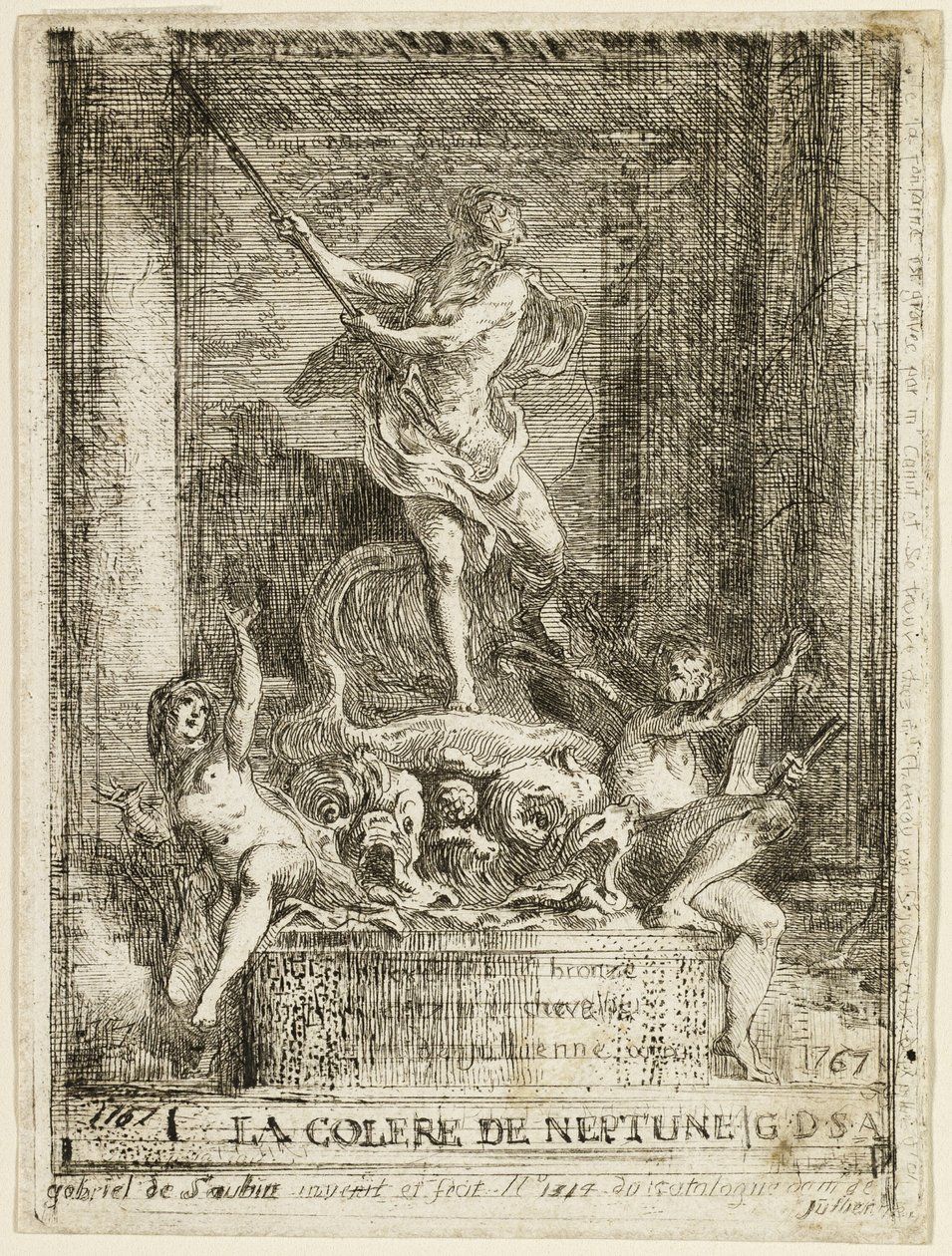 La Colère de Neptune - Gabriel Jacques de Saint Aubin