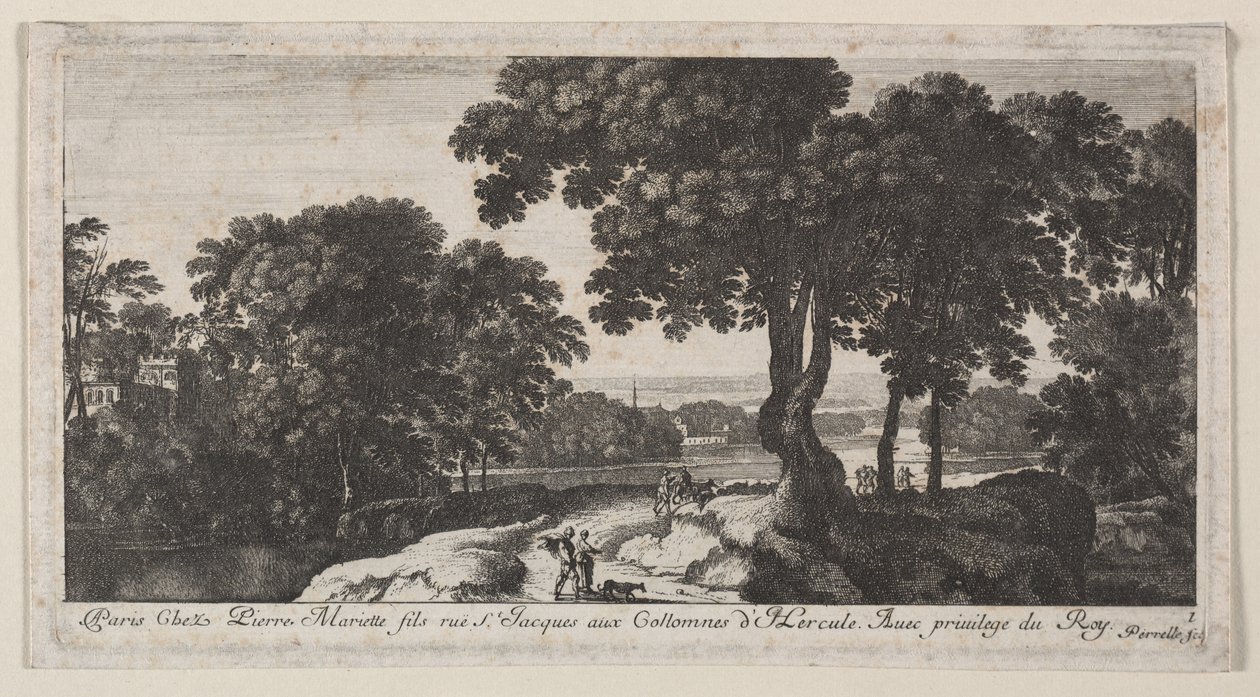 Paysage avec figures - Gabriel Perelle