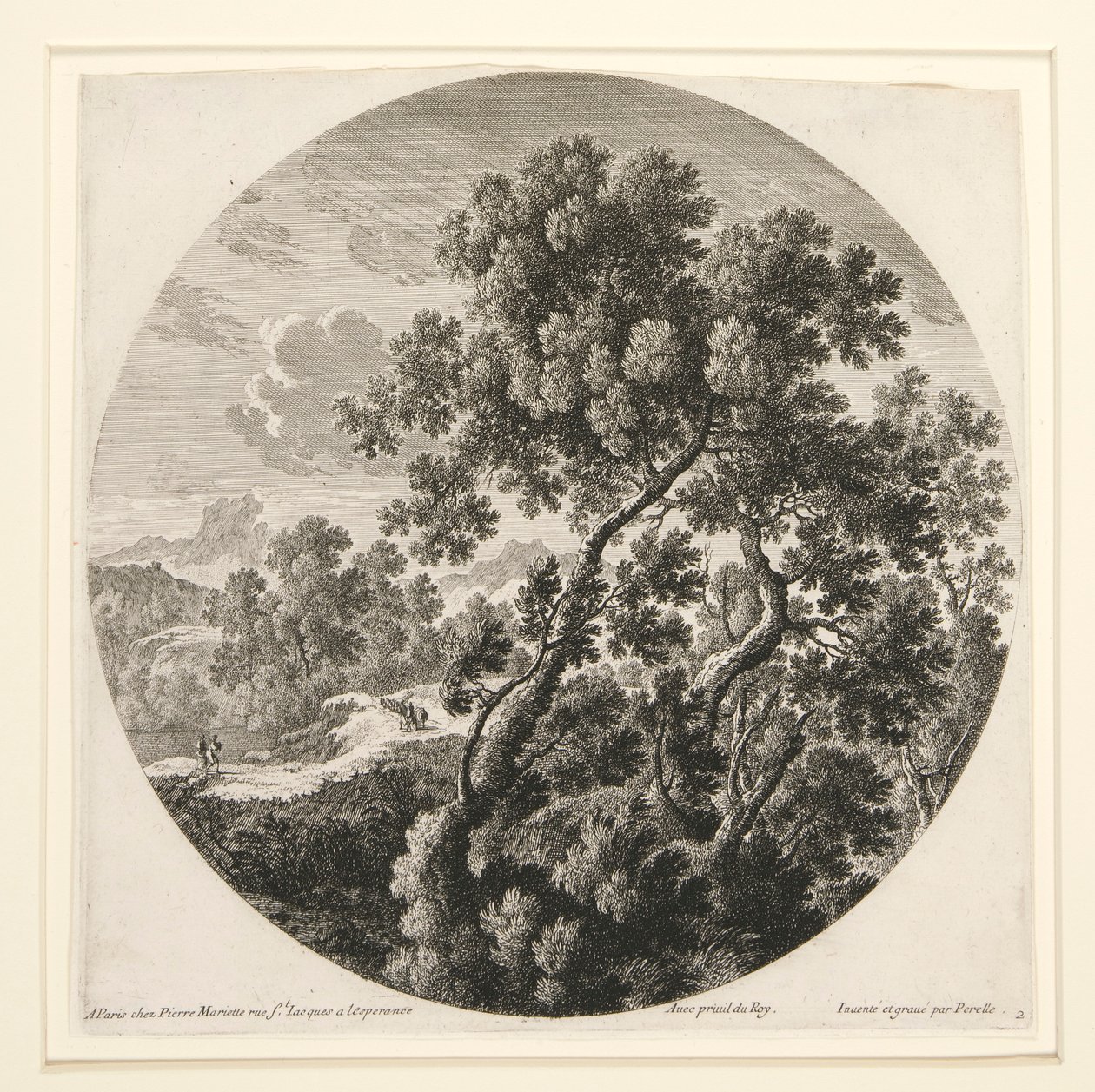 Paysage avec deux voyageurs et un château; et Berger, moutons et bovins dans un paysage, d