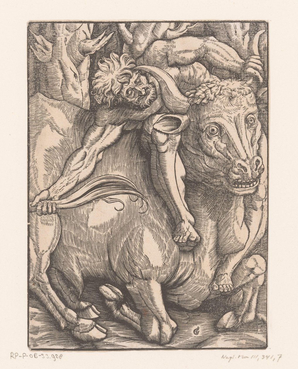 Hercule lutte avec Achéloüs (Travaux d