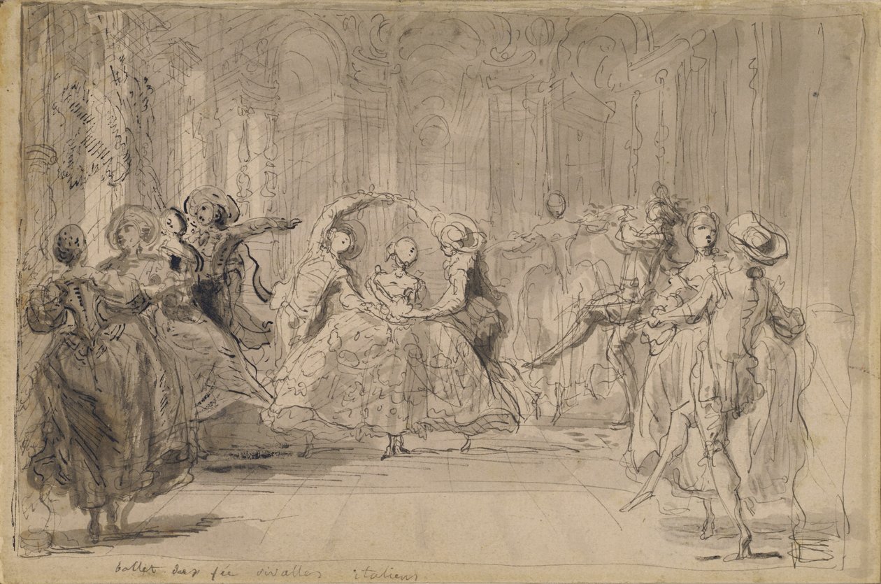 Ballet des fées rivales - Gabriel de Saint-Aubin
