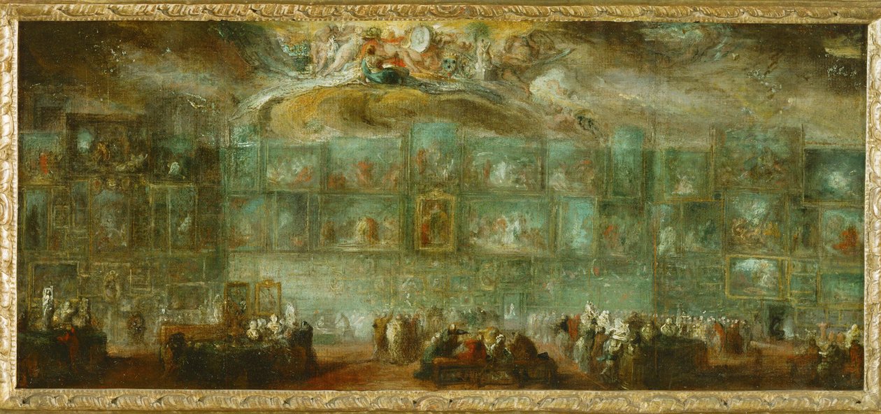Vue du salon du Louvre ... - Gabriel de Saint-Aubin