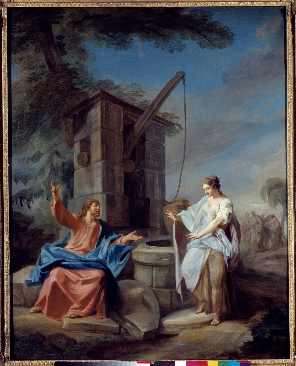Christ et la Samaritaine - Gabriel de Saint Aubin