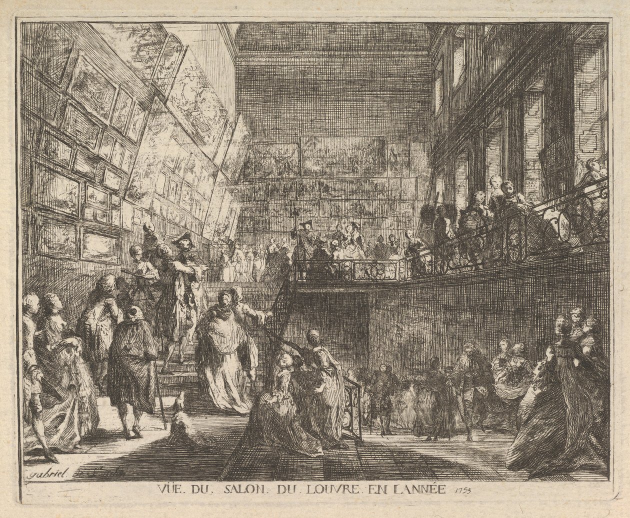 Vue du Salon du Louvre en l