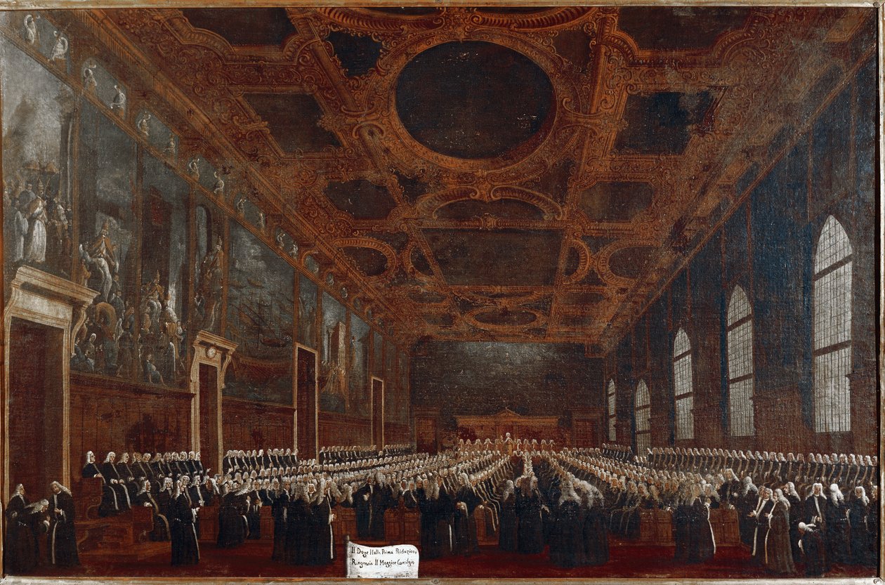 Première audience du Doge de Venise devant le Grand Conseil - Gabriele Bella