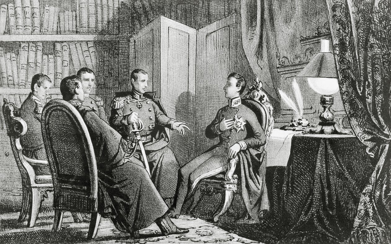 Le prince Charles Albert de Carignan (1798-1849) promet son soutien aux conspirateurs libéraux, 6 mars - Gabriele Castagnola