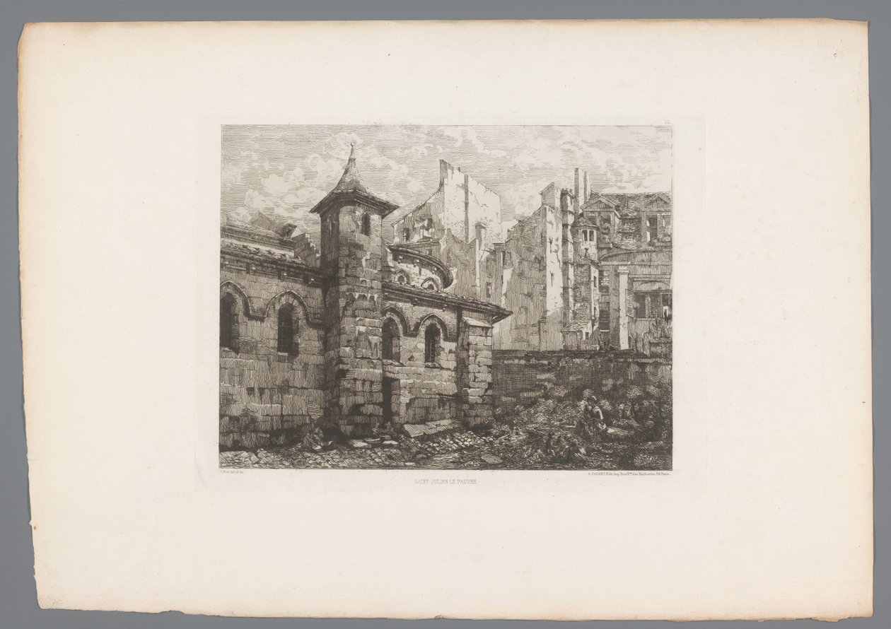 Vue de Saint-Julien-le-Pauvre - Gabrielle Marie Niel
