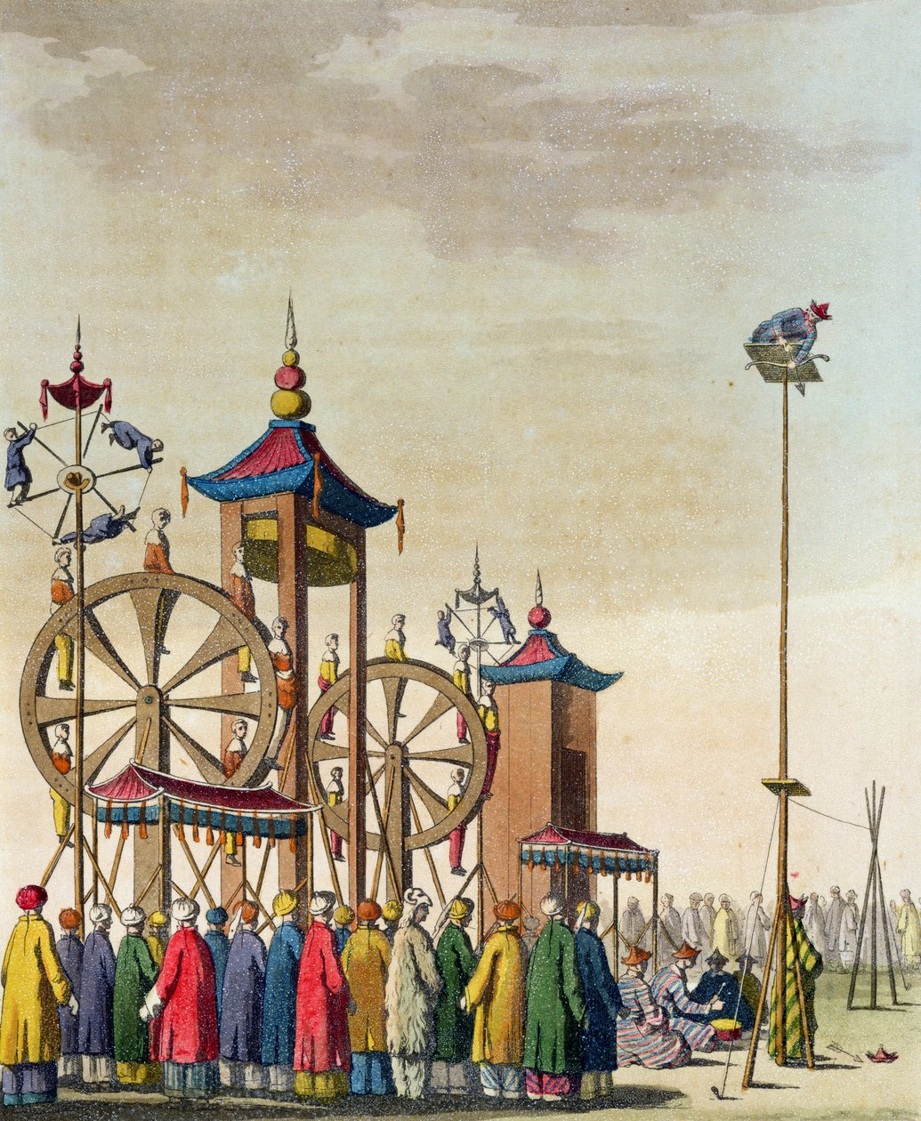 Un cirque chinois, illustration de 