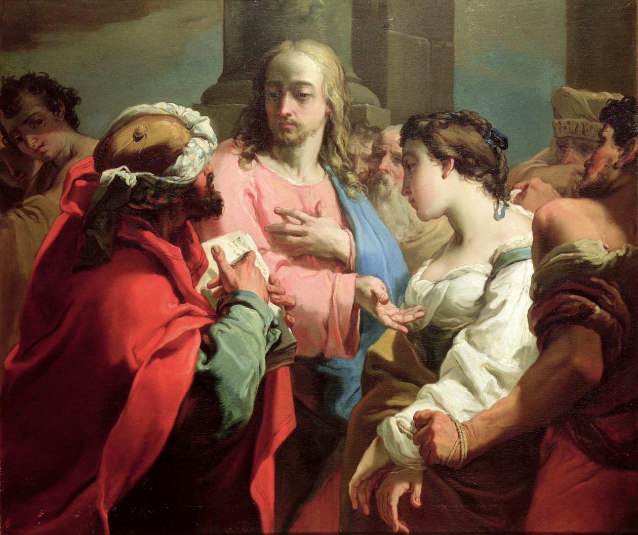Le Christ et la femme adultère - Gaetano Gandolfi