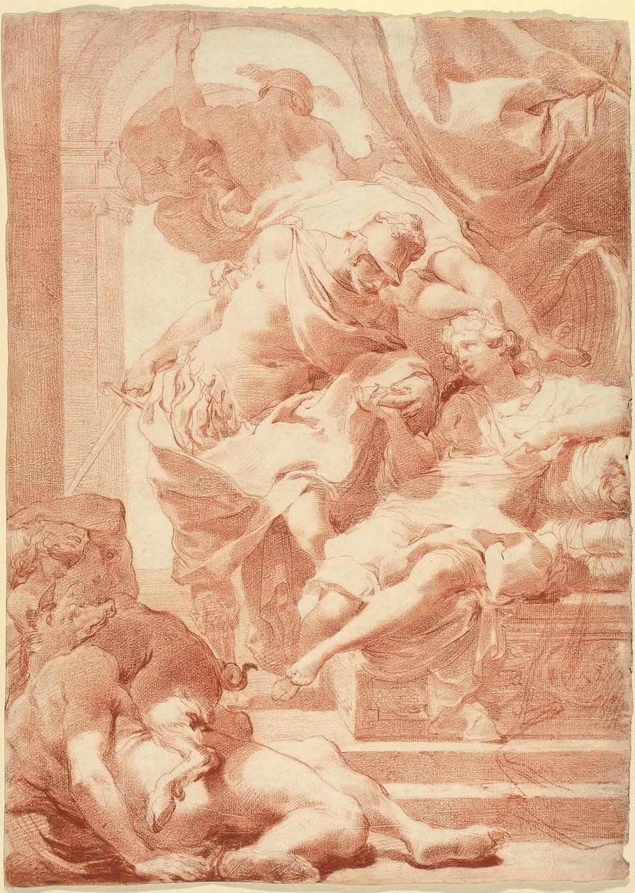 Ulysse devant Circé, Mercure derrière - Gaetano Gandolfi