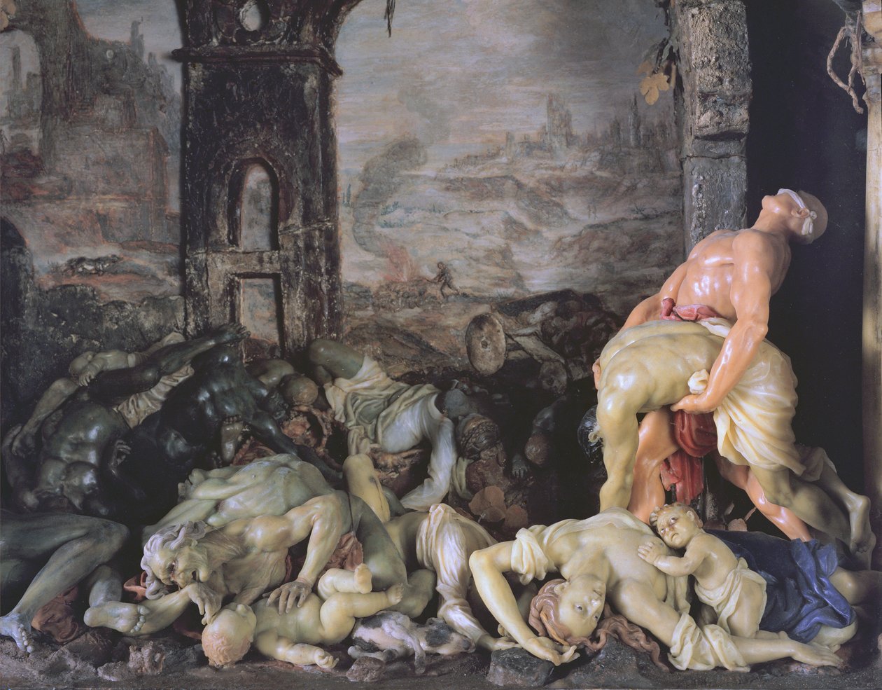 La Peste, 1691-94 (détail) - Gaetano Giulio Zumbo