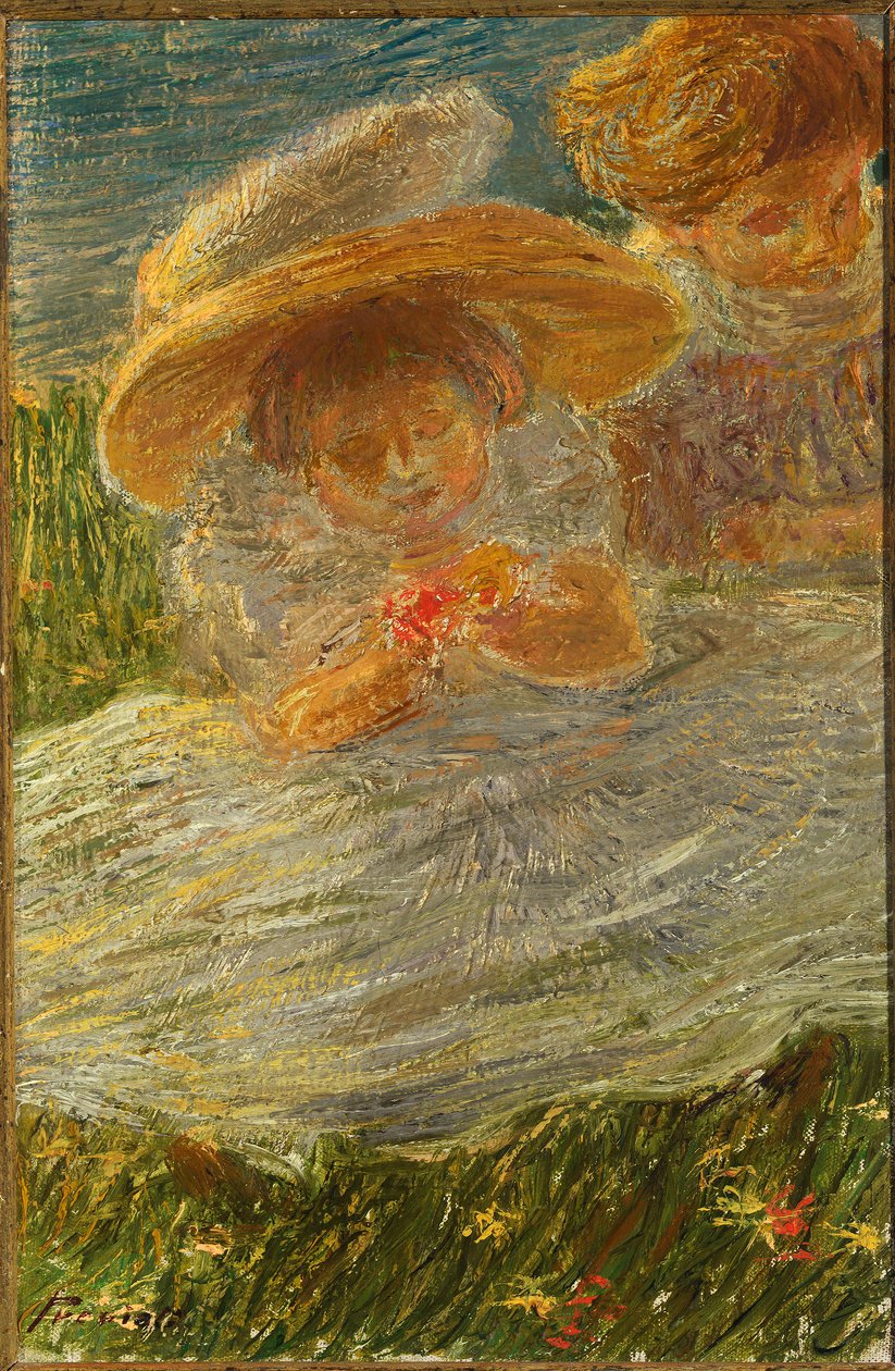 Enfants sur la pelouse - Gaetano Previati