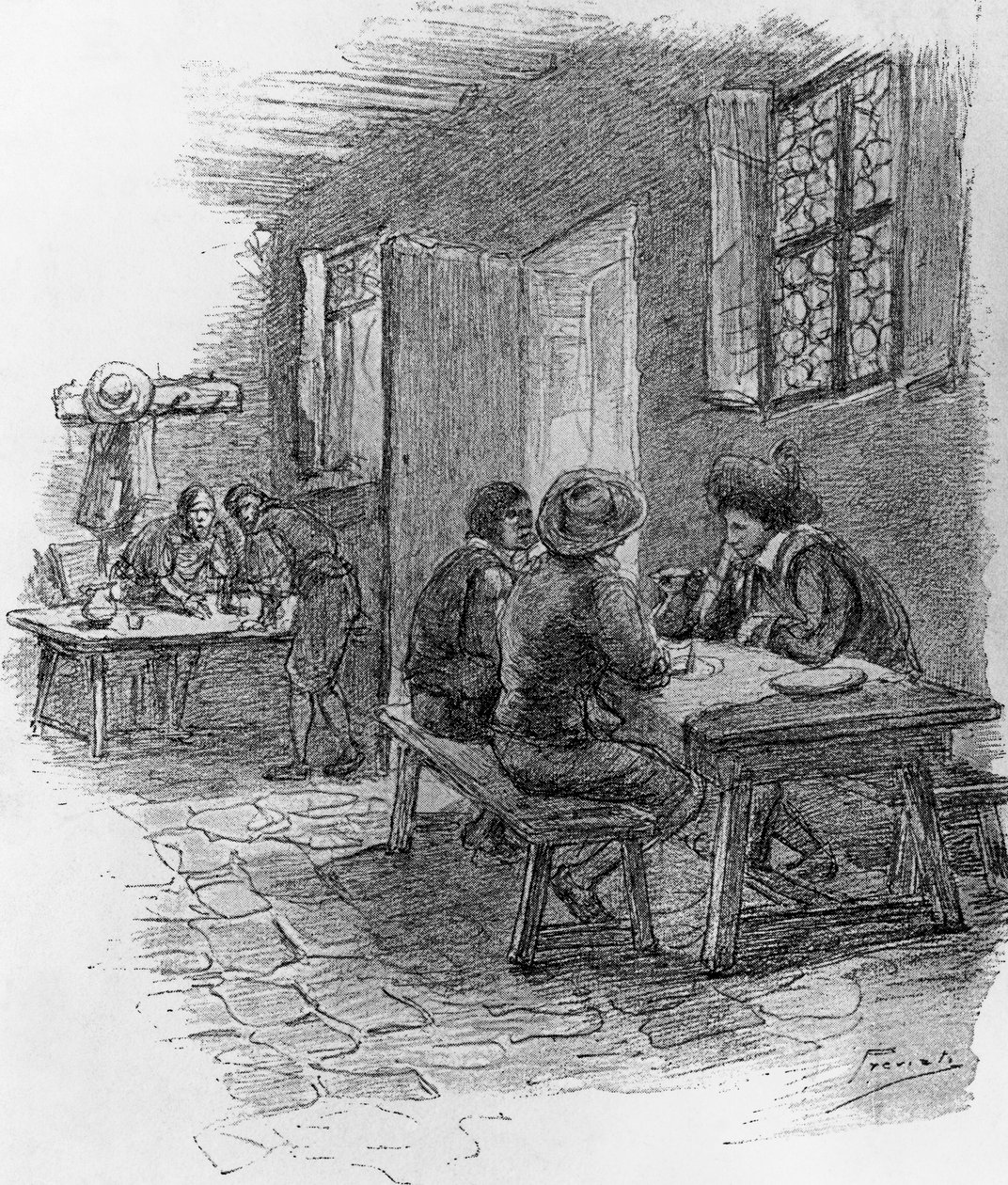 Renzo, Tonio et Gervase à l