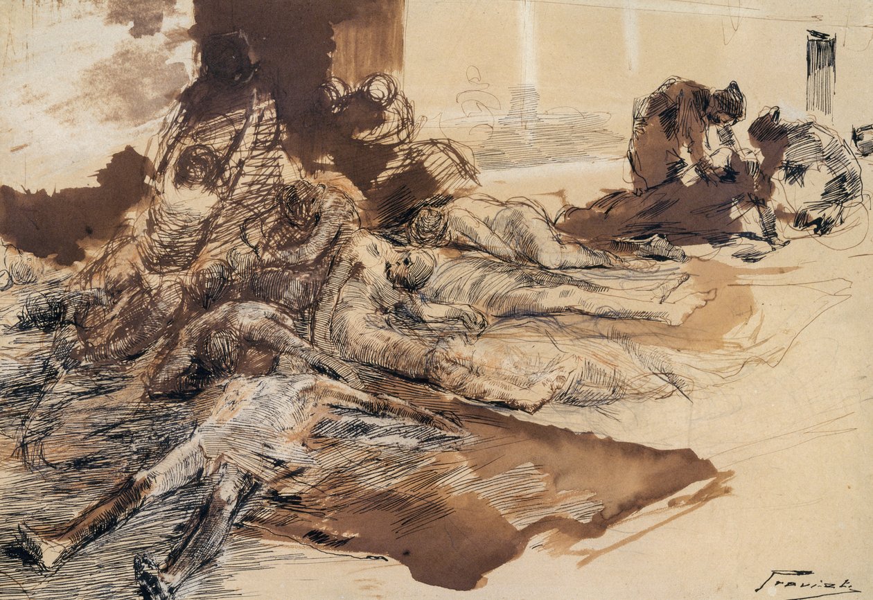 Étude de la peste - Gaetano Previati