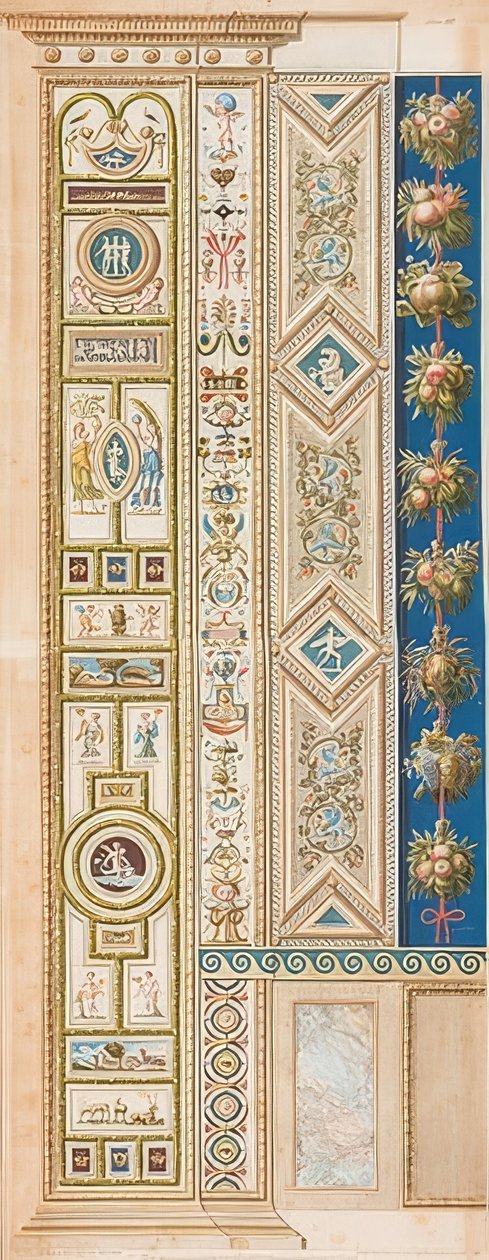 Pilastre Loggia III (Ornement avec divers animaux sauvages) - Gaetano Savorelli