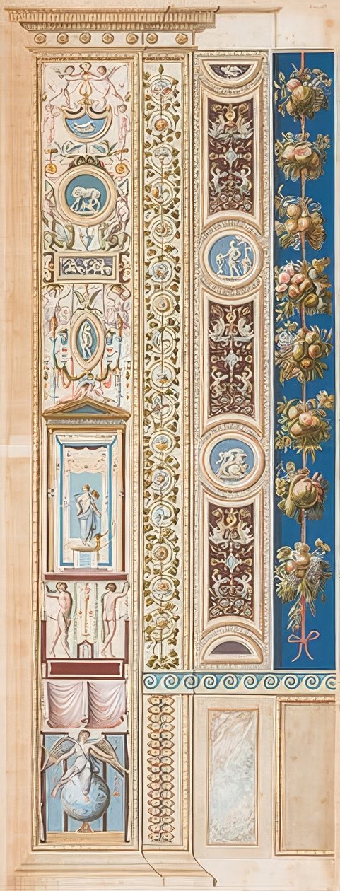 Pilastre Loggia IV (Ornement, où siège le Génie de la Gloire) - Gaetano Savorelli