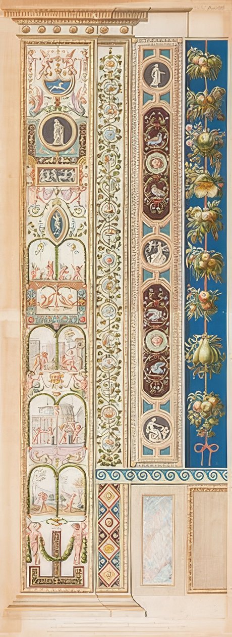 Pilastre Loggia VIII (Ornement avec groupes d