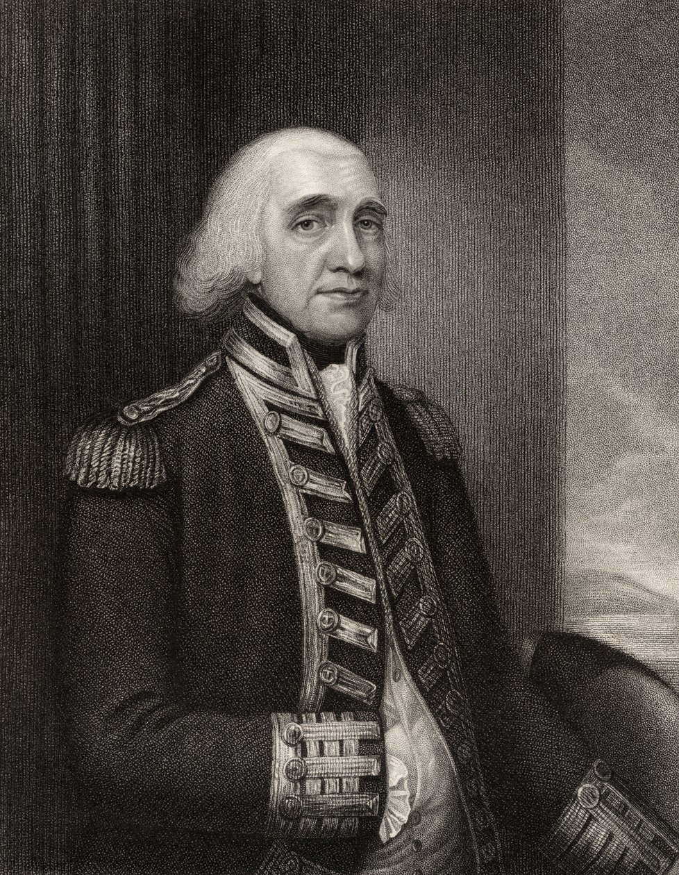 Amiral Richard Howe, gravé par W.T. Fry, de 