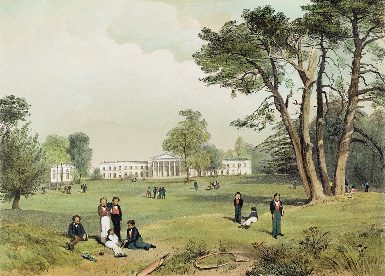 École et chapelle des dissidents protestants, Mill Hill, Middlesex, dessinée d