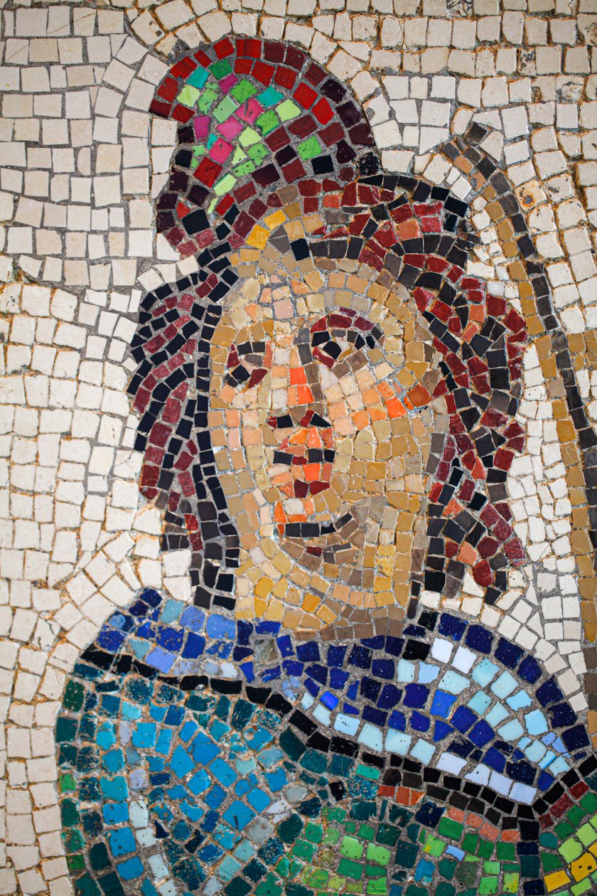 Mosaïque romaine représentant Orphée jouant de la lyre - Gallo-Roman