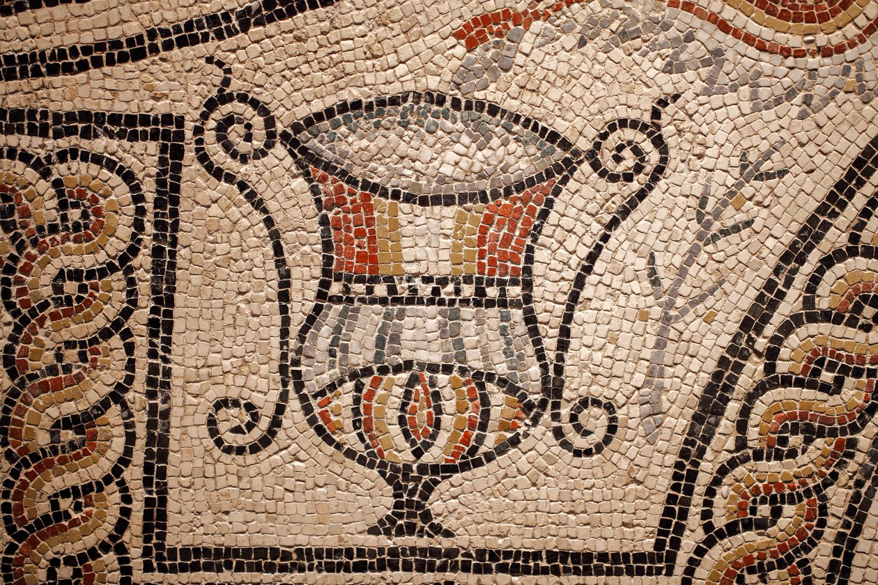 Mosaïque avec poissons, détail - Gallo-Roman Gallo-Roman