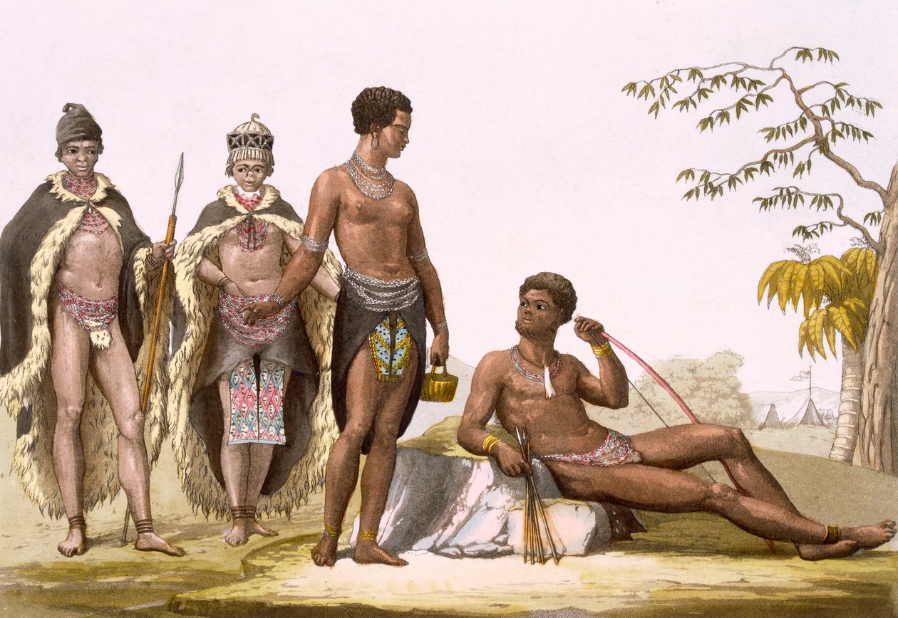 Vol II Gonqui Hottentots du Cap, vers 1820-39 - Gallo Gallina